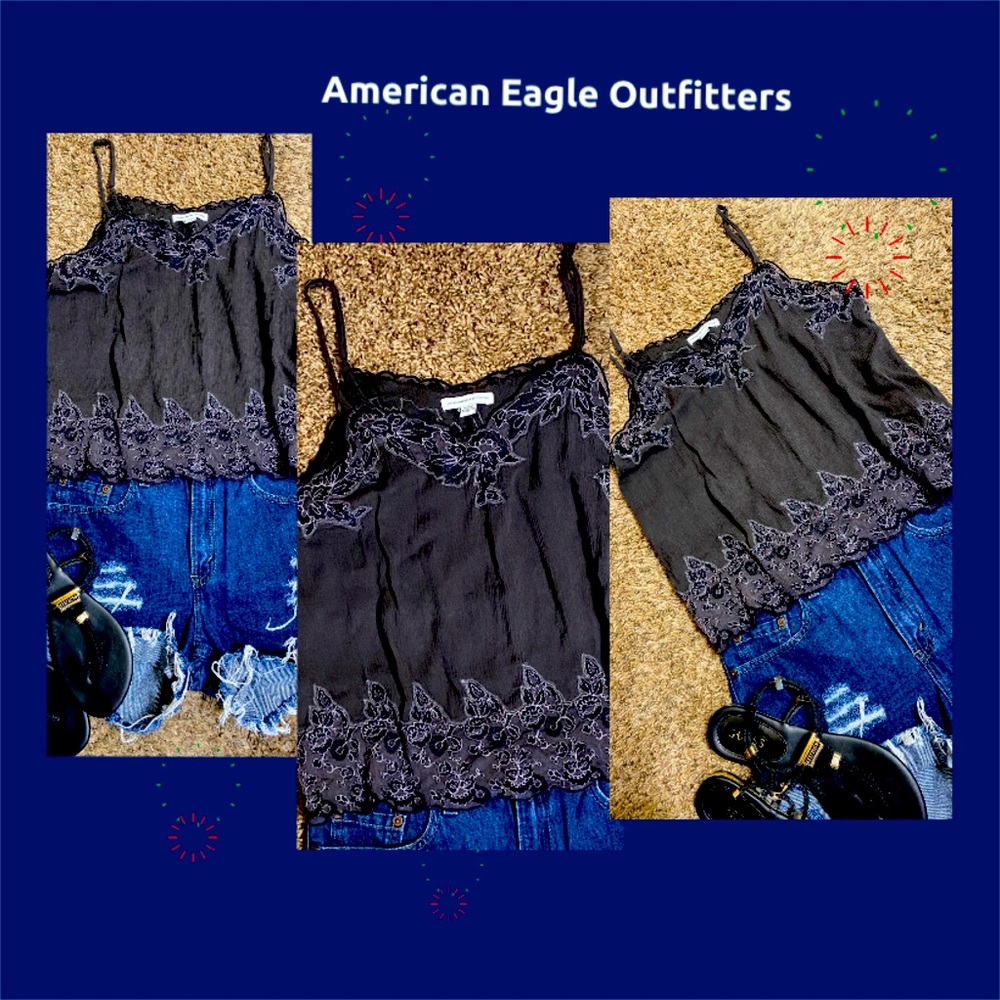 NWOT Sharp Looking  & Fun  Spaghetti Strap Top